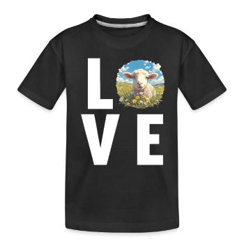 Sheep Sheep - Kids' Premium Organic T-Shirt - black - Front