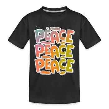 Peace Frieden - T-shirt bio Premium Enfant - noir - Devant