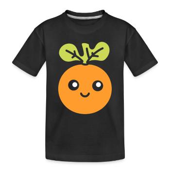 pois chiche - T-shirt bio Premium Enfant - noir - Devant