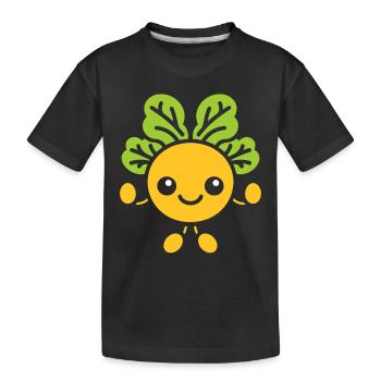 pois chiche - T-shirt bio Premium Enfant - noir - Devant