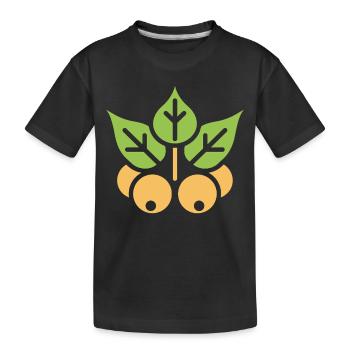 pois chiche - T-shirt bio Premium Enfant - noir - Devant