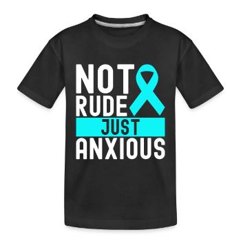 Trouble anxieux Trouble anxieux - T-shirt bio Premium Enfant - noir - Devant