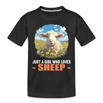 Sheep Sheep - Kids' Premium Organic T-Shirt - black - Front