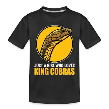 Cobras royaux Cobra royaux - T-shirt bio Premium Enfant - noir - Devant