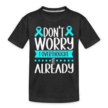 Trouble anxieux Trouble anxieux - T-shirt bio Premium Enfant - noir - Devant