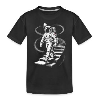 Astronaut Spacewalker Space Shirt - Kids' Premium Organic T-Shirt - black - Front