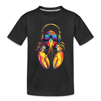 Lobster Crustaceans Large Crayfish Lobster Sweet Lobster - Kids' Premium Organic T-Shirt - black - Front