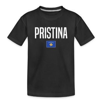 Pristina, Kosovo - Kids' Premium Organic T-Shirt - black - Front