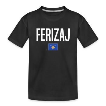 Ferizaj, Kosovo - Kids' Premium Organic T-Shirt - black - Front