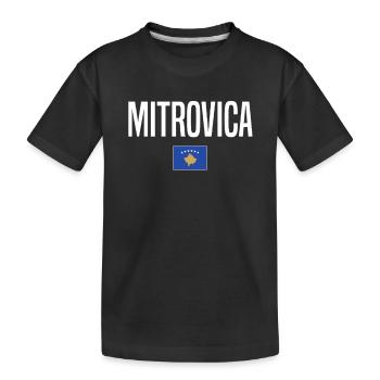 Mitrovica Kosovo - Kids' Premium Organic T-Shirt - black - Front