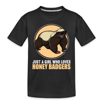 Blaireau de miel Honigsdachs - T-shirt bio Premium Enfant - noir - Devant