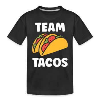 Tacos - Kinder Premium Bio T-Shirt - Schwarz - Vorne