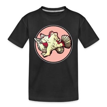 Frogfish Anglerfisch - Kids' Premium Organic T-Shirt - black - Front