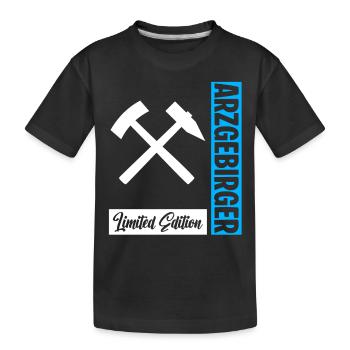 Erzgebirger Limitiert - Kinder Premium Bio T-Shirt - Schwarz - Vorne