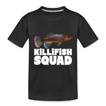 Killifish Egg-laying Tooth Doughnut Aquarium - Kids' Premium Organic T-Shirt - black - Front