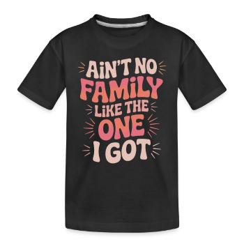 N’y a-t-il pas de famille comme celle que j’ai eue inspirante - T-shirt bio Premium Enfant - noir - Devant