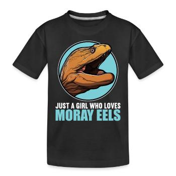 Moray eels Moray eel - Kids' Premium Organic T-Shirt - black - Front