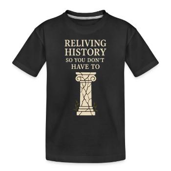 History Historian Humor Weird History History Nerd - Kinder Premium Bio T-Shirt - Schwarz - Vorne