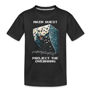 Projet : Porte-à-faux | Bloc Pixel Art - T-shirt bio Premium Enfant - noir - Devant