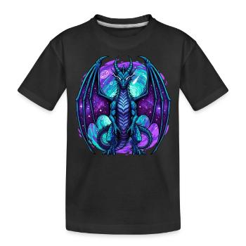 Blue Dragon - Kinder Premium Bio T-Shirt - Schwarz - Vorne