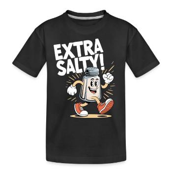 Drôle Extra Salé - T-shirt bio Premium Enfant - noir - Devant