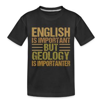 Géologie Roche - T-shirt bio Premium Enfant - noir - Devant