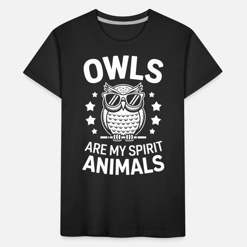Eule Spruch Eulen Lustiges Eulen Geschenk Kinder Premium Bio T-Shirt