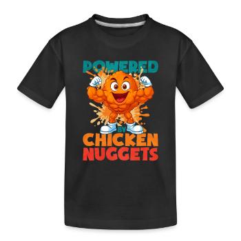 Chicken Nugget - Kinder Premium Bio T-Shirt - Schwarz - Vorne