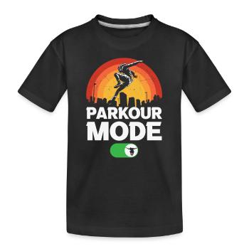 Parkour - Kids' Premium Organic T-Shirt - black - Front