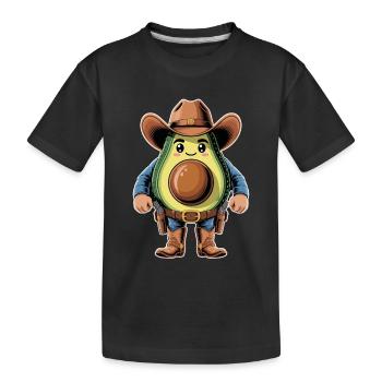 Avocat Cowboy - T-shirt bio Premium Enfant - noir - Devant