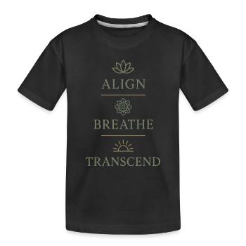 Boho Yoga Cadeau spirituel pour les yogis conscients - T-shirt bio Premium Enfant - noir - Devant