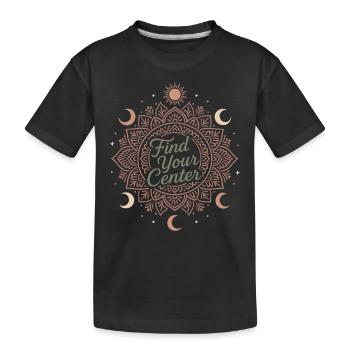 Boho Yoga Cadeau spirituel pour les yogis conscients - T-shirt bio Premium Enfant - noir - Devant