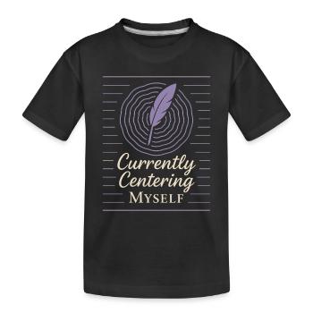 Gratitude Practice Journal Lover Emotional - Kids' Premium Organic T-Shirt - black - Front