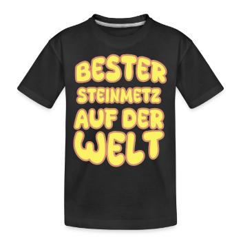 Steinmetz als Berufung - Kinder Premium Bio T-Shirt - Schwarz - Vorne