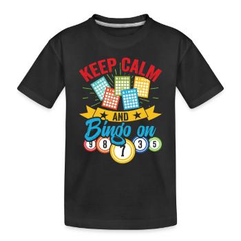 Bingo Fun Gift Bingo Lover Bingo On - T-shirt bio Premium Enfant - noir - Devant