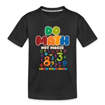 Mathématiques - T-shirt bio Premium Enfant - noir - Devant
