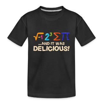 Mathe - Kinder Premium Bio T-Shirt - Schwarz - Vorne