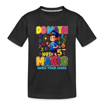 Mathématiques - T-shirt bio Premium Enfant - noir - Devant