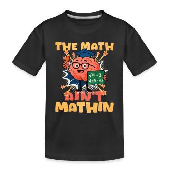 Mathématiques - T-shirt bio Premium Enfant - noir - Devant