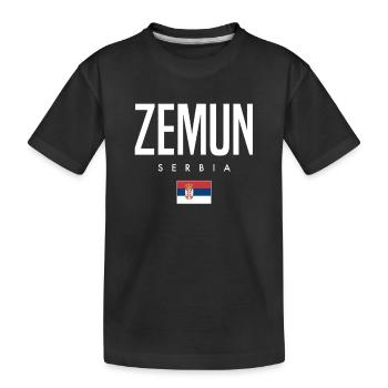 Zemun, Serbia - Kids' Premium Organic T-Shirt - black - Front
