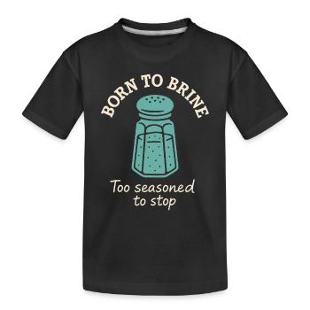 Amateur de sel Sodium Dependent Nacl Meme - T-shirt bio Premium Enfant - noir - Devant