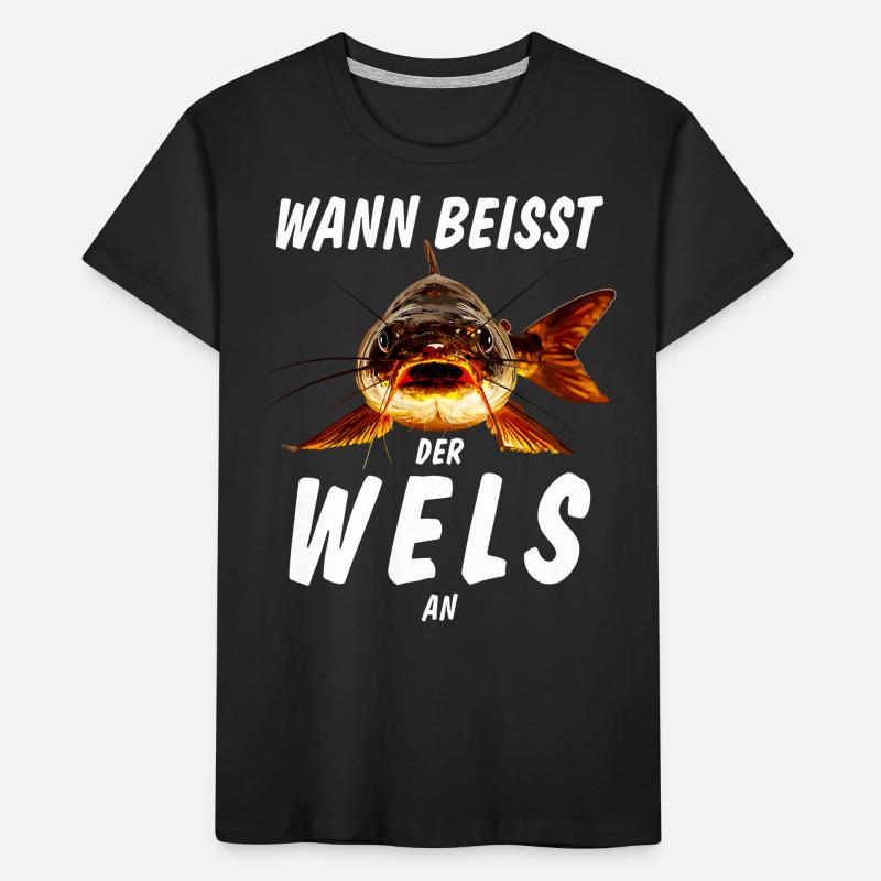 WHEN DOES THE CATFISH BITE Kids' Premium Organic T-Shirt