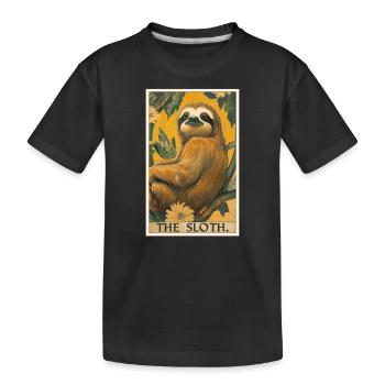 Paresseux Paresseux - T-shirt bio Premium Enfant - noir - Devant