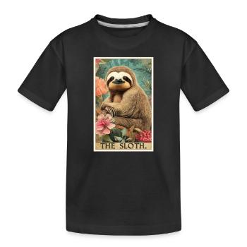 Paresseux Paresseux - T-shirt bio Premium Enfant - noir - Devant
