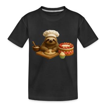 Cuisson des paresseux - T-shirt bio Premium Enfant - noir - Devant