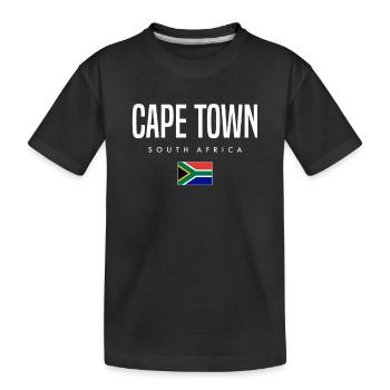 Cape Town, Afrique du Sud - T-shirt bio Premium Enfant - noir - Devant