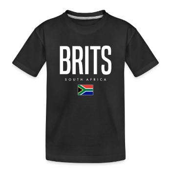 Britanniques Afrique du Sud - T-shirt bio Premium Enfant - noir - Devant