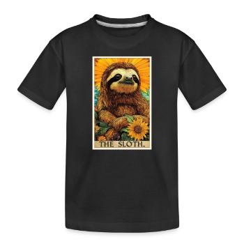 Paresseux Paresseux - T-shirt bio Premium Enfant - noir - Devant