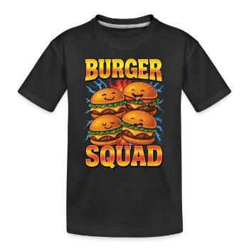 Burger - Kinder Premium Bio T-Shirt - Schwarz - Vorne