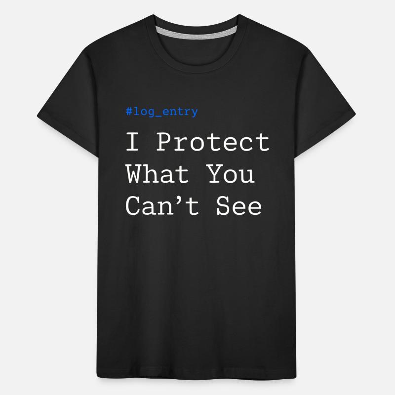 Cybersecurity Info Sec White Hat Hacker Ethical Kinder Premium Bio T-Shirt